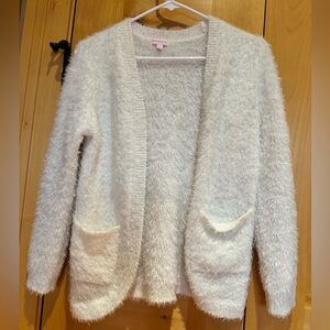 Design History White Fuzzy Cardigan